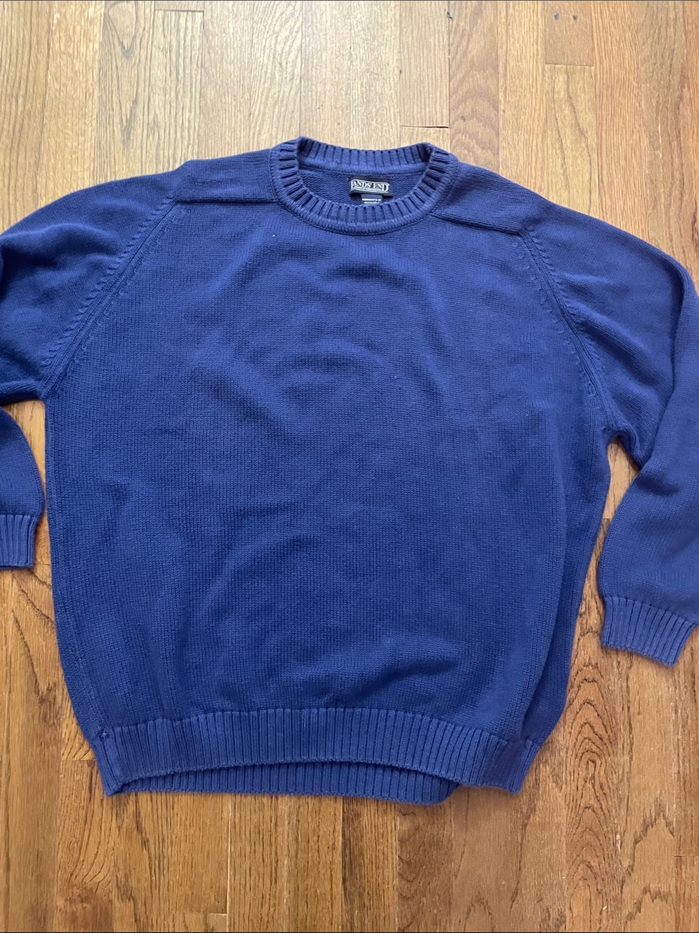 Lands End Women’s  size 1X Royal Blue Crewneck Sweater